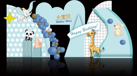 动物主题宝宝生日宴会