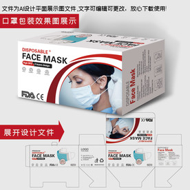 出口口罩 出口医用口罩包装盒