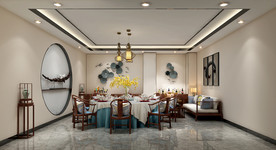 中式餐厅效果图