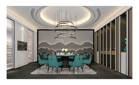 别墅餐厅效果图