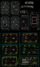 商场平面平立面图