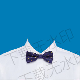 男士领结白衬衫模板