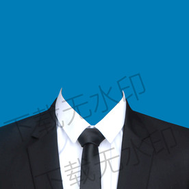 黑色领带西装模板