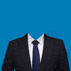 男人半身西装模板