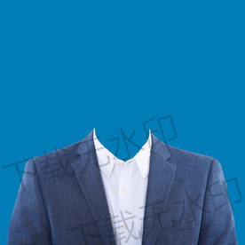 男士蓝色西装模板