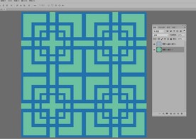几何回形重叠宫格无限循环无缝拼