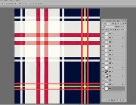 唯美彩绘几何纵横条纹穿插无限循