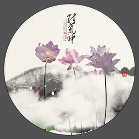 高雅荷花装饰画