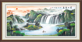 精品山水国画