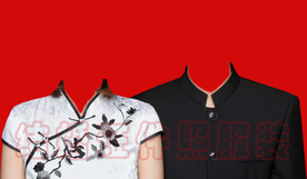 民国风结婚证件照 结婚登记照