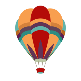 热气球手绘
