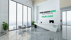 形象墙 logo效果图样机