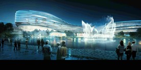 夜景音乐喷泉