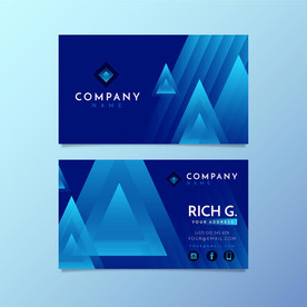 ai矢量炫酷创意科技名片模板抽