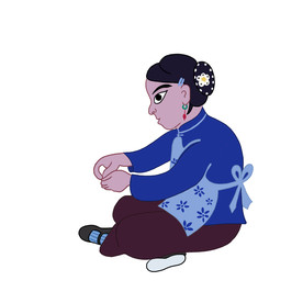 农民画妇女形象