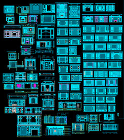 欧美风式整木墙板图