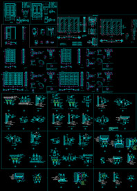 整木吊轨推拉门节点大样图