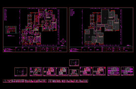 厦门豪华别墅施工图