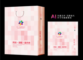 红色手提袋 手提袋设计 手提袋