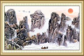 山水画国画山水画