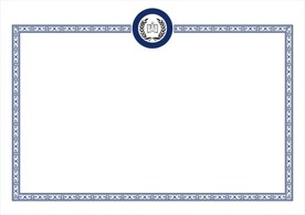 许可证授权书边框花纹矢量图