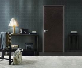 铝门生态门高清室内背景效果图