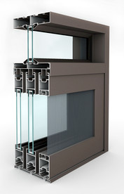 65系列铝门窗行业组角效果图