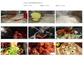 中式餐厅厨师制作菜式过程
