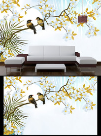 现代电视背景墙