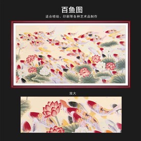 百鱼图