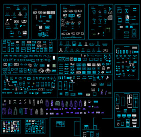厨房设备CAD图库