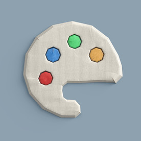 手工手绘板图标（银）