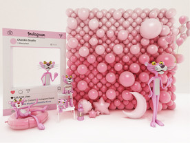 粉红豹气球装饰