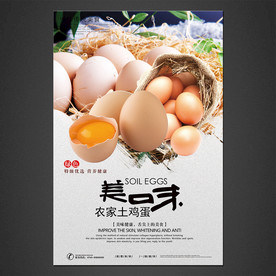 土鸡蛋海报