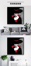 原创后现代轻奢晶瓷摩登美女人物