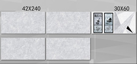 灰色大理石瓷片全套通道分色