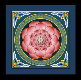 中式建筑寺庙吊顶图案