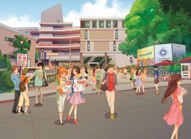 手绘城市商场   设计封面下载