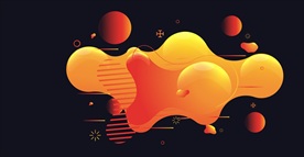 抽象曲线矢量线条