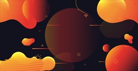 抽象曲线矢量线条