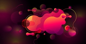 抽象曲线矢量线条