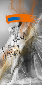 时尚美女玄关装饰画