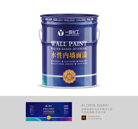 高端油漆外包装矢量平面图设计