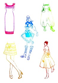 时髦服饰 样版展示