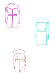 男装中褛  服装设计