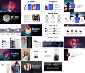 图文可以变化的PPT动态模板