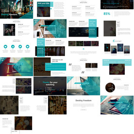 高端炫酷智能科技ppt模板