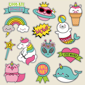 卡通插画动物图案