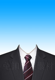 西装证件照服装模板