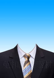 西装证件照服装模板
